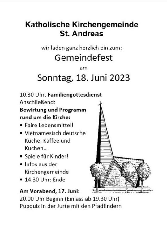 Gemeindefest rund um St. Andreas