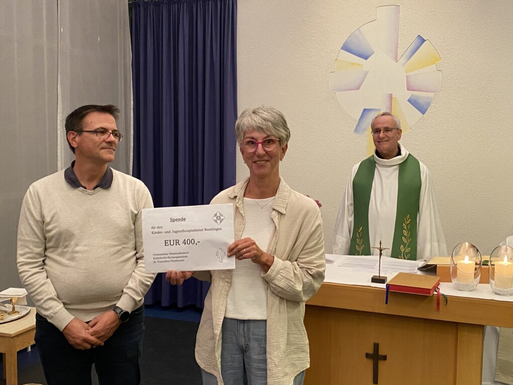 Spendenübergabe an das Kinderhospiz Reutlingen