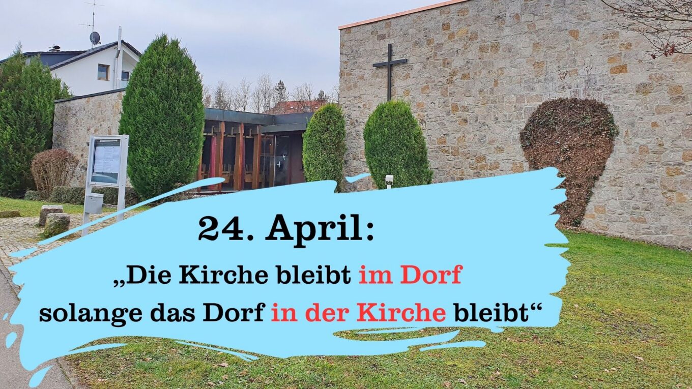 24. April: 50 Jahre St. Gebhard in Mittelstadt. Gespräch über die Zukunft unserer Kirche