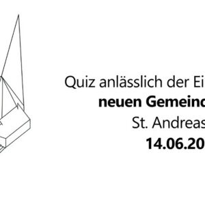 Die Gewinner des Quiz zur Einweihung des neuen Gemeindehauses