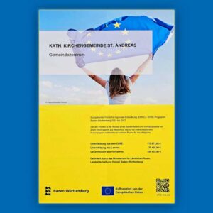Neubau des Gemeindehauses St. Andreas – realisiert mit Unterstützung der Europäischen Union und des Landes